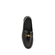 Versace Black Slip-On Loafers