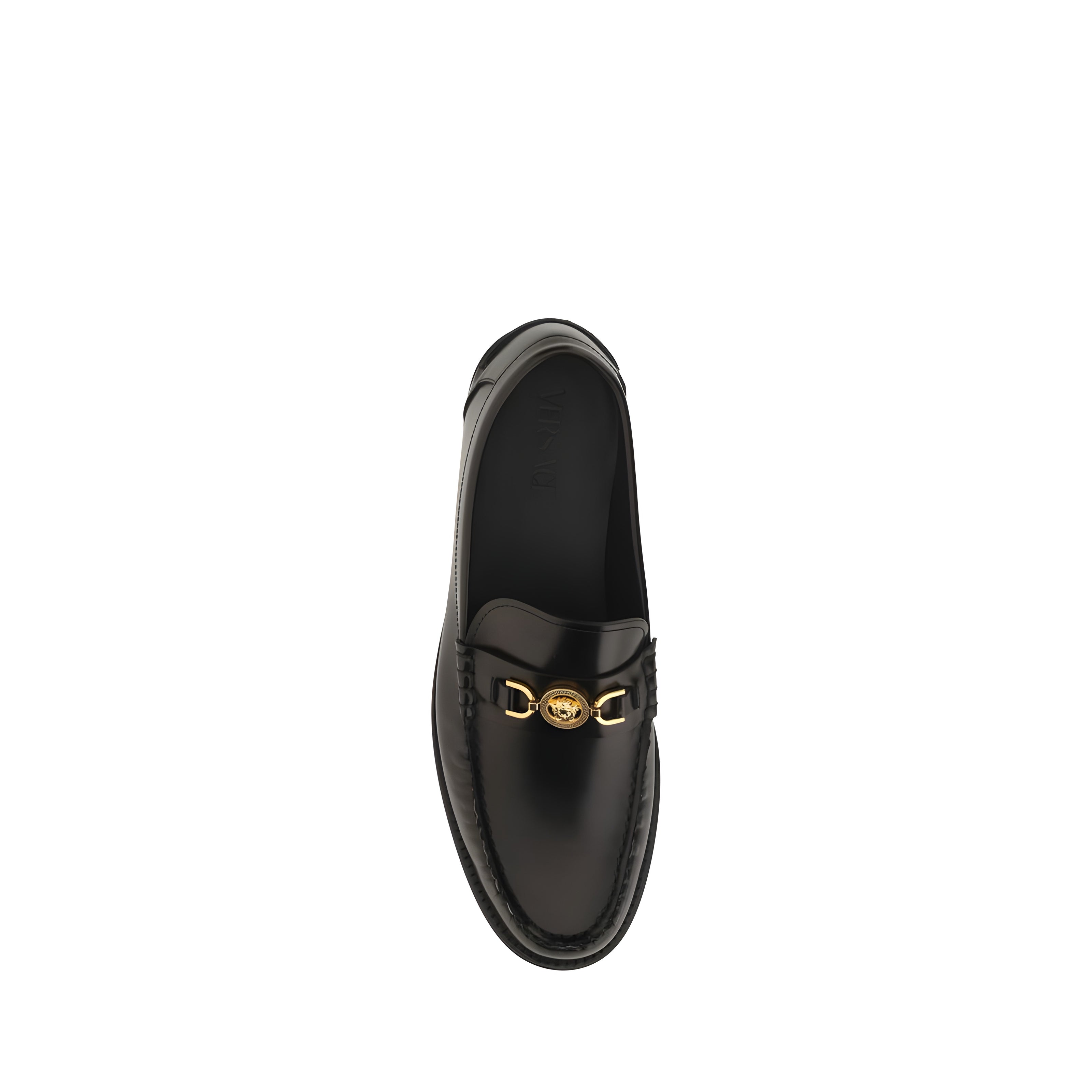Versace Black Slip-On Loafers