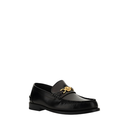 Versace Black Slip-On Loafers