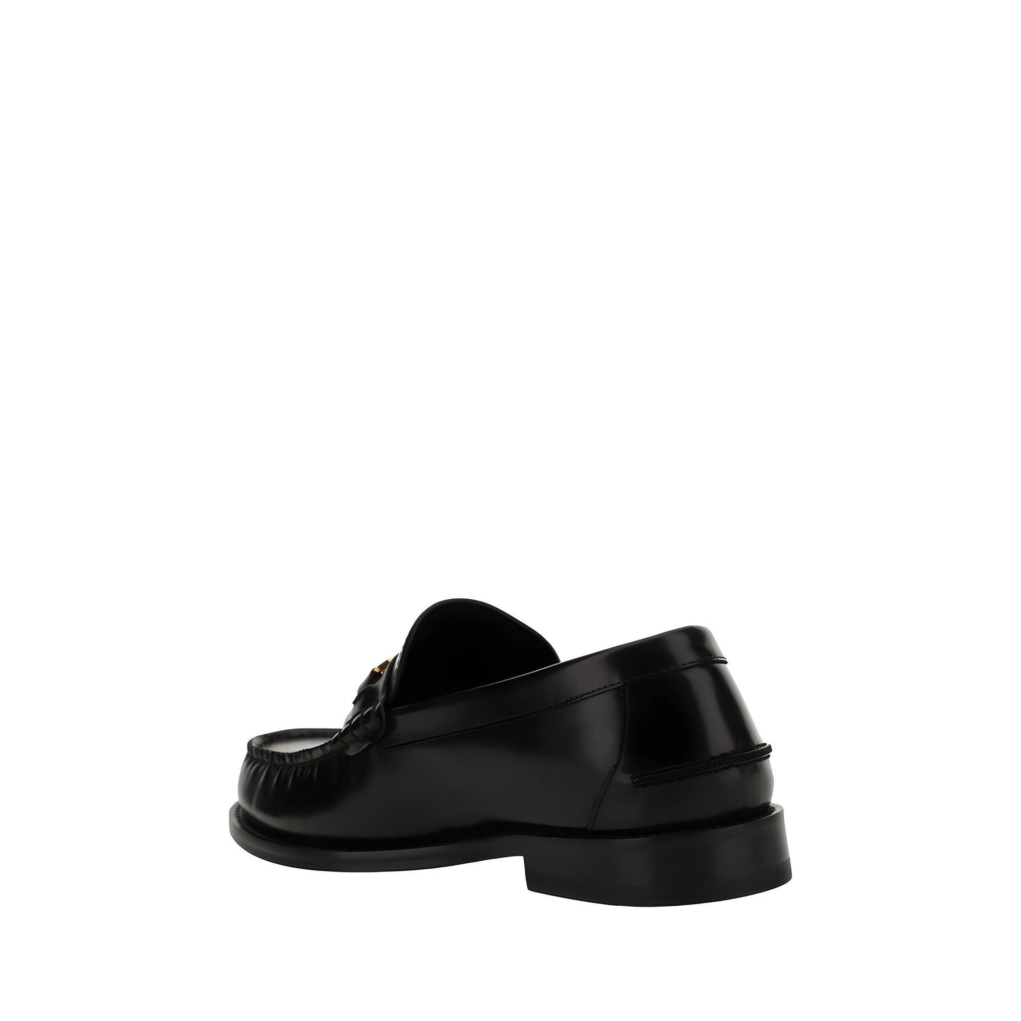 Versace Black Slip-On Loafers