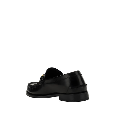Versace Black Slip-On Loafers