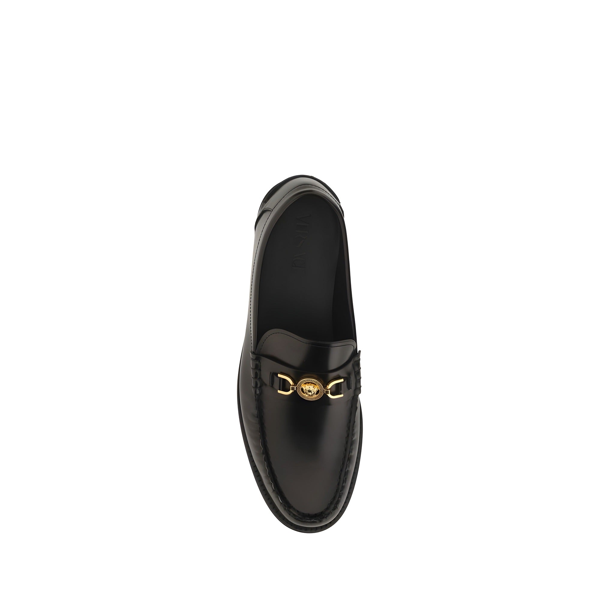 Versace Black Slip-On Loafers