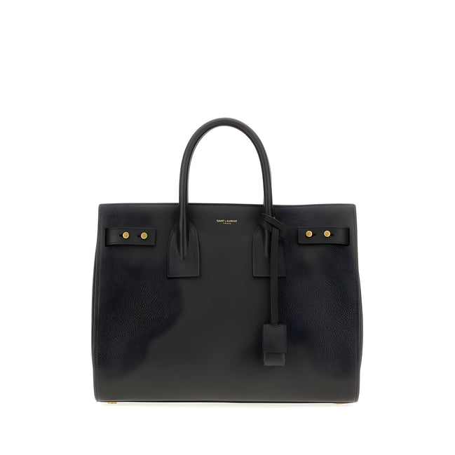 Saint Laurent Black Sac De Jour Handbag