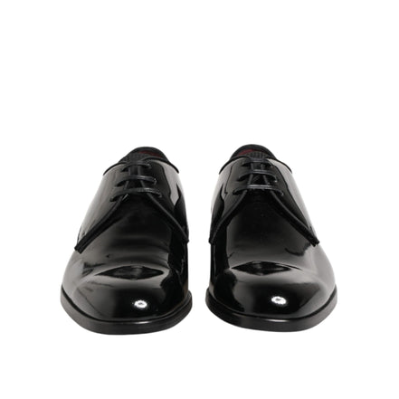 Dolce & Gabbana Black Leather Derby Shoes