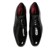 Dolce & Gabbana Black Leather Derby Shoes