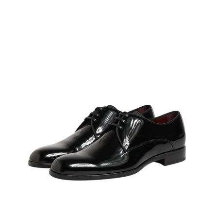 Dolce & Gabbana Black Leather Derby Shoes