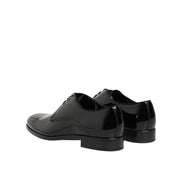 Dolce & Gabbana Black Leather Derby Shoes