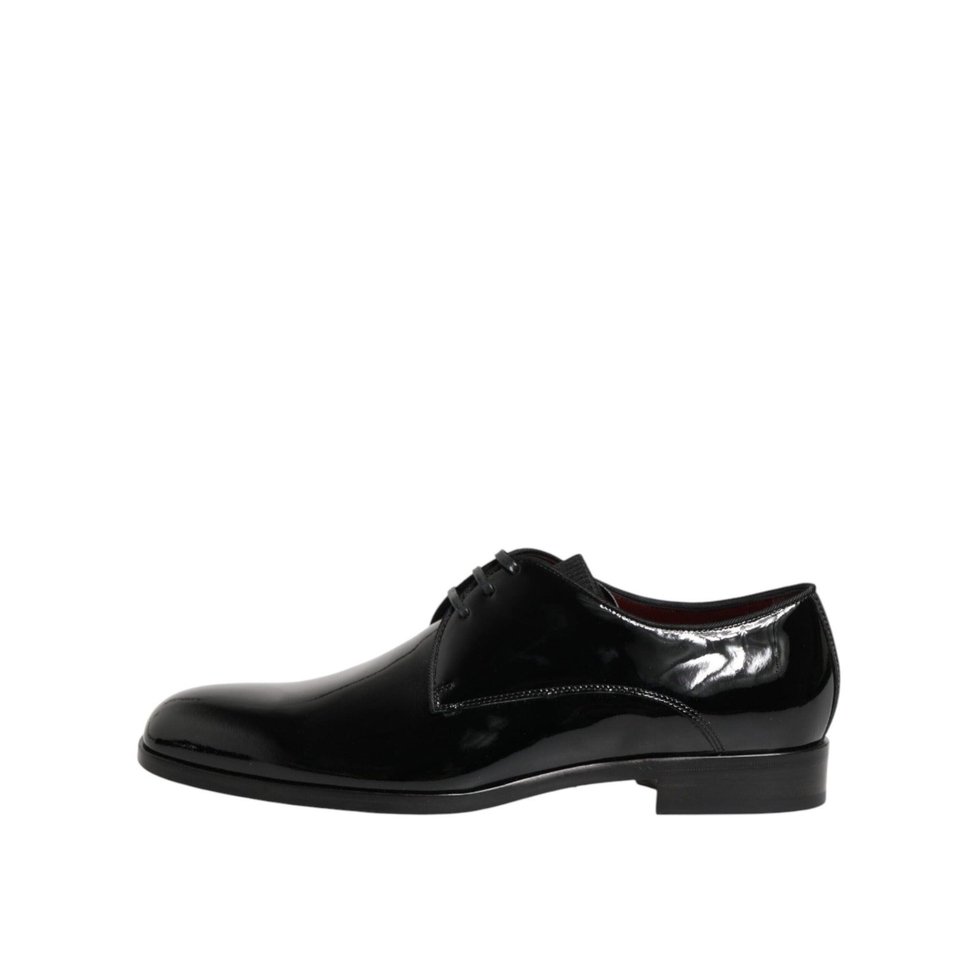 Dolce & Gabbana Black Leather Derby Shoes