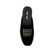 Mules negre Miu Miu