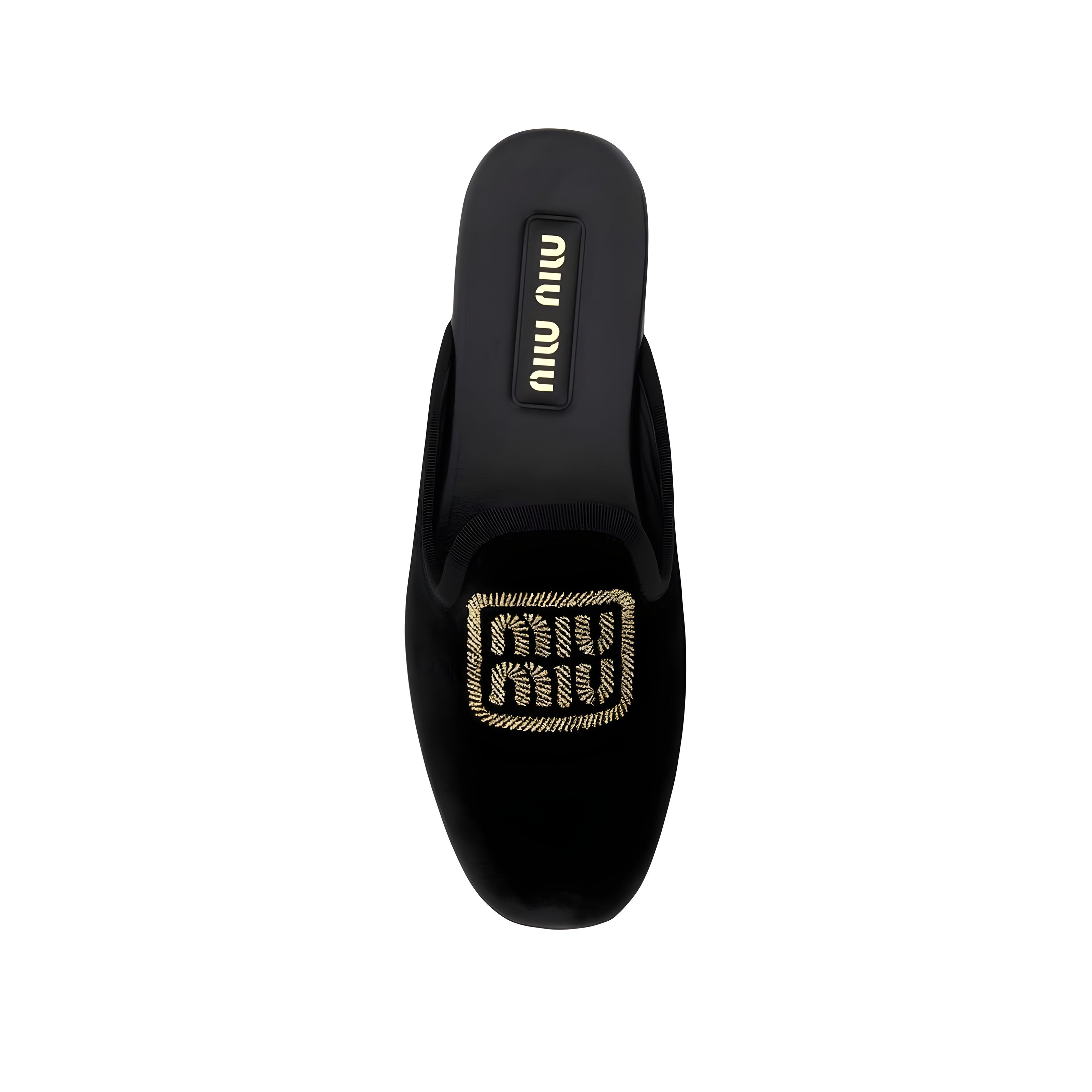 Mules negre Miu Miu