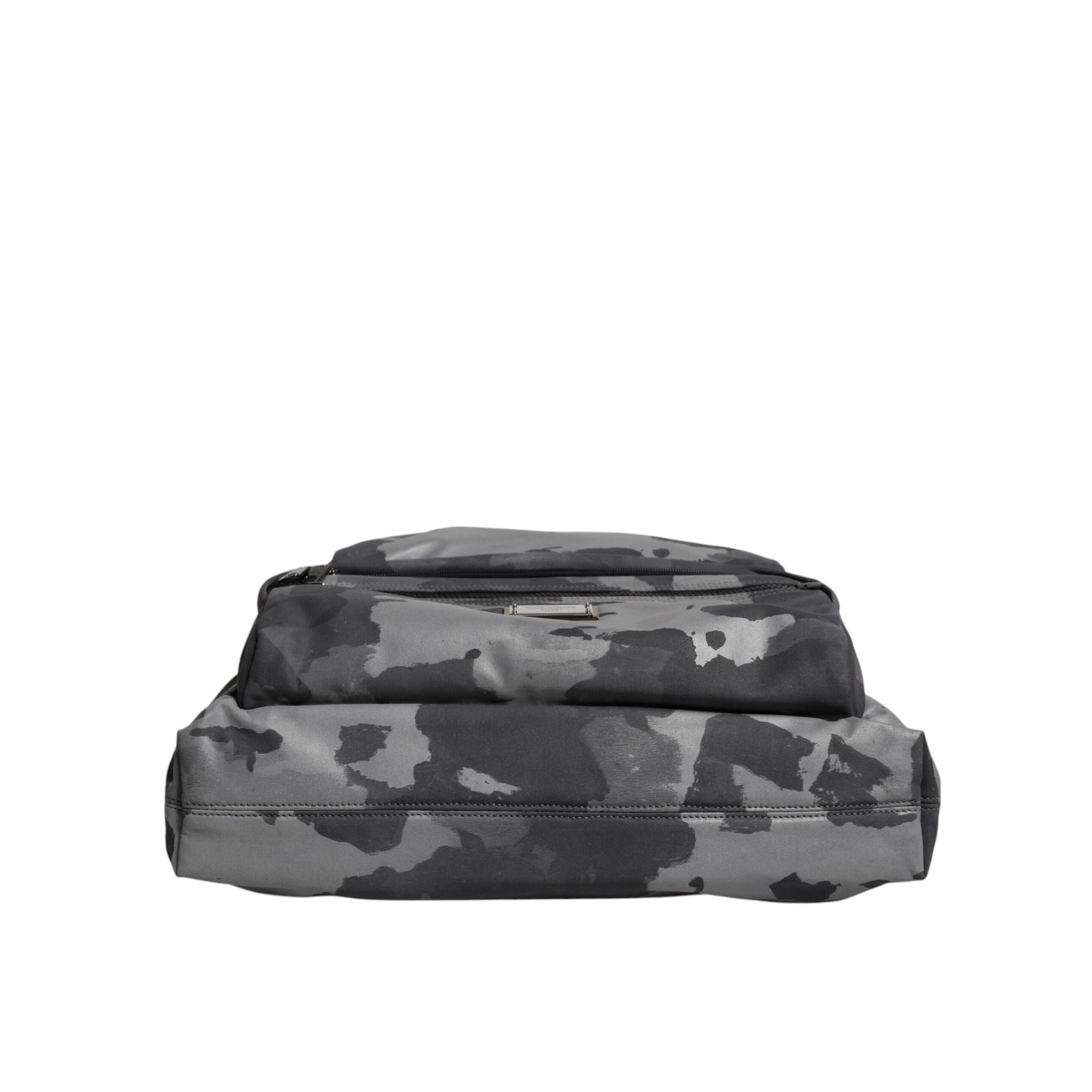Dolce & Gabbana Black Camouflage Logo Shoulder Bag