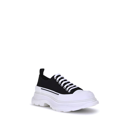 Alexander McQueen Pantofi Sport Negri Chunky din Pânză