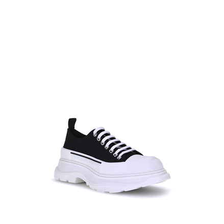 Alexander McQueen Pantofi Sport Negri Chunky din Pânză