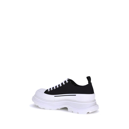 Alexander McQueen Pantofi Sport Negri Chunky din Pânză