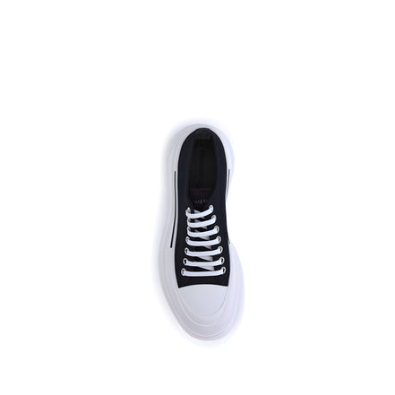 Alexander McQueen Pantofi Sport Negri Chunky din Pânză