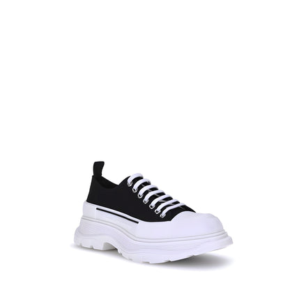 Alexander McQueen Pantofi Sport Negri Chunky din Pânză