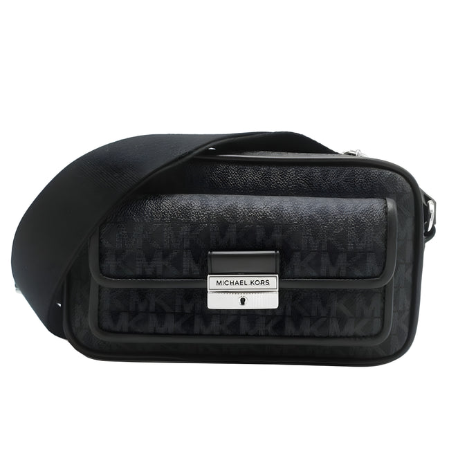 Michael Kors Black Canvas Crossbody Bag