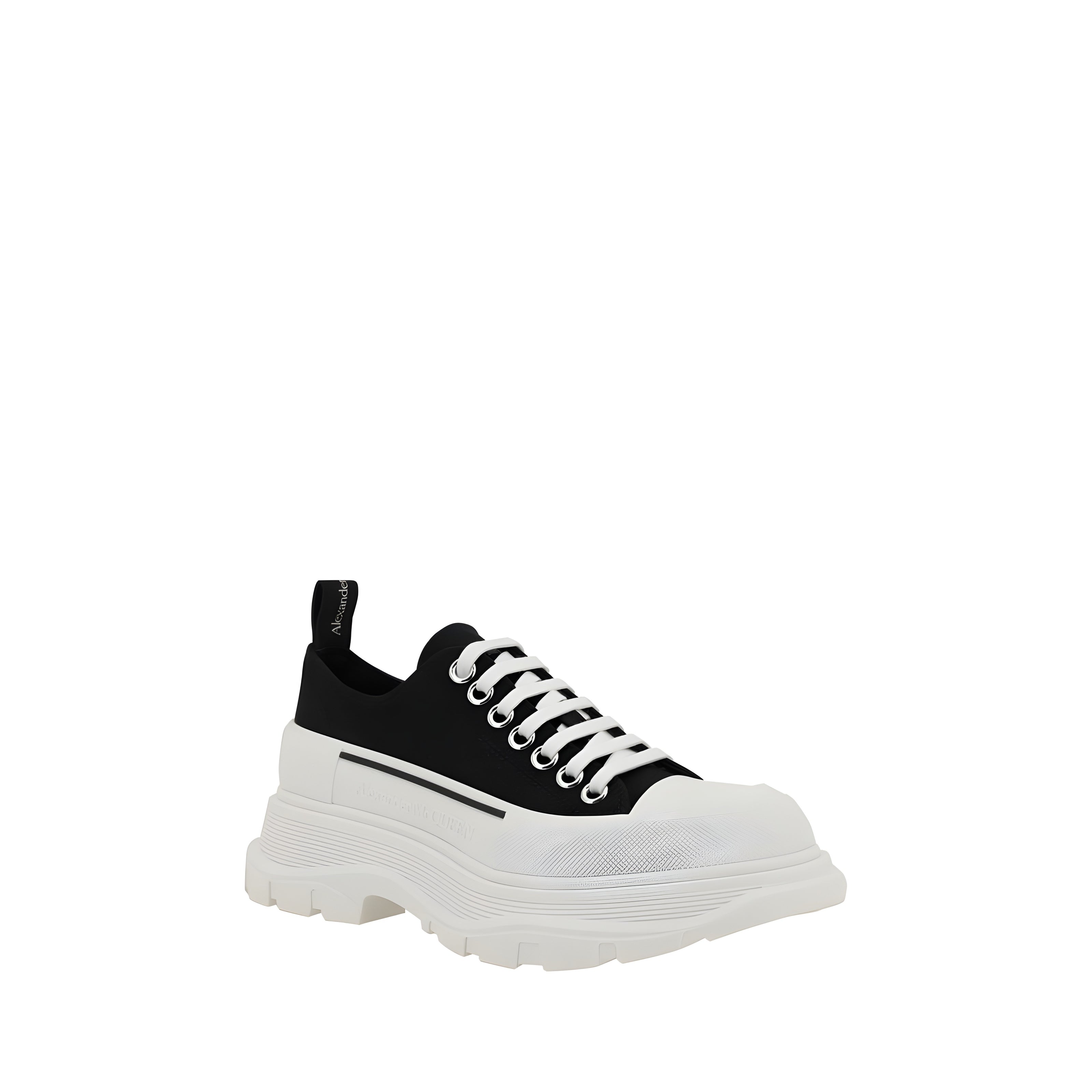 Alexander McQueen Adidași Chunky din Bumbac Negru