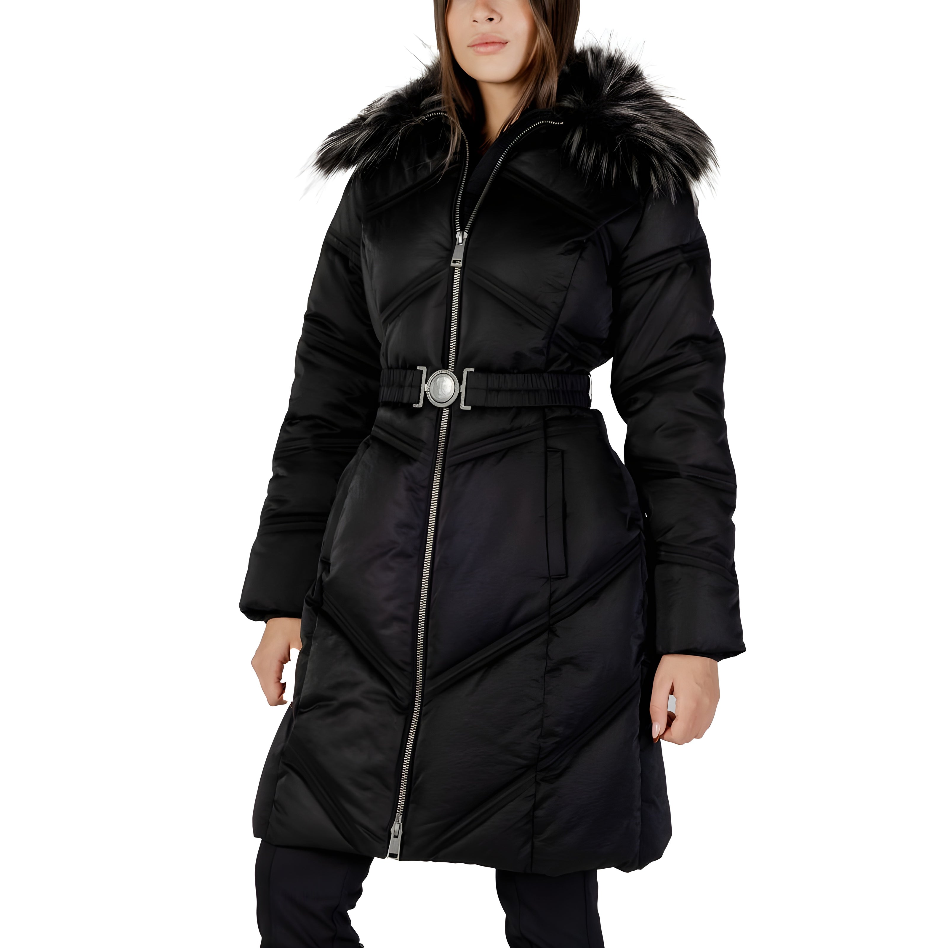 Guess Black Cotton Coat