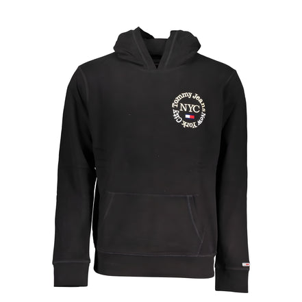 Pulover negru de bumbac Tommy Hilfiger