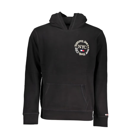Pulover negru de bumbac Tommy Hilfiger