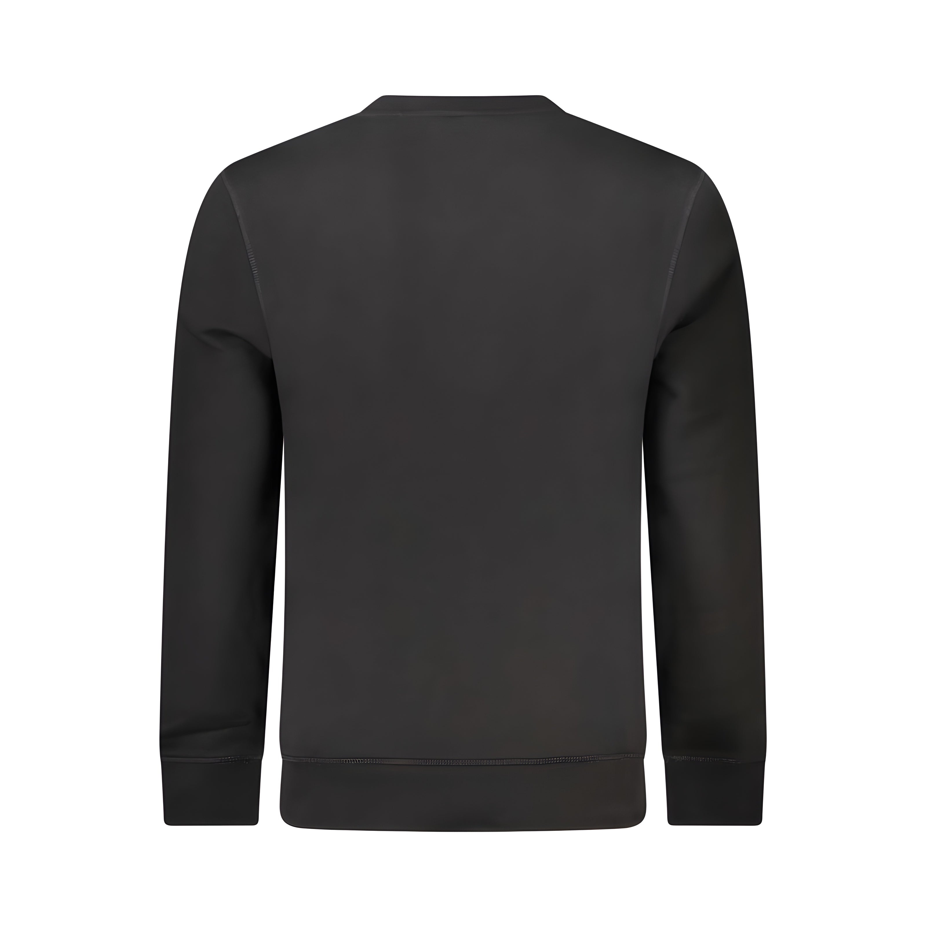 Pulover din bumbac negru Hugo Boss