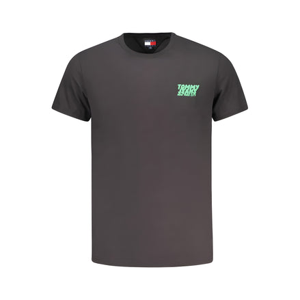 Tricou Tommy Hilfiger negru din bumbac