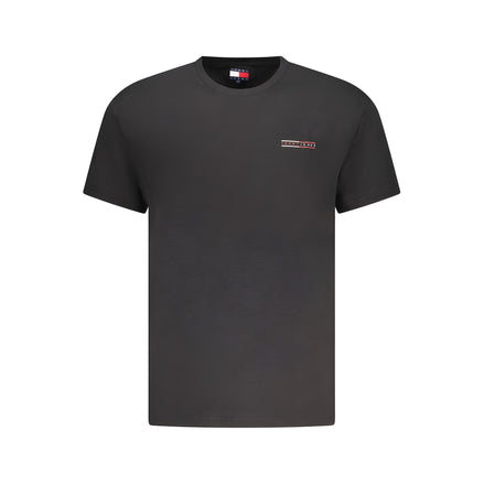 Tricou din bumbac negru Tommy Hilfiger