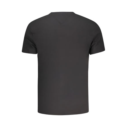 Tricou din bumbac negru Tommy Hilfiger