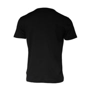 Tricou Dolce & Gabbana negru din bumbac, cu guler împodobit