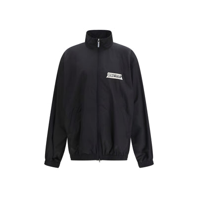 Jachetă Balenciaga neagră din bumbac Shell