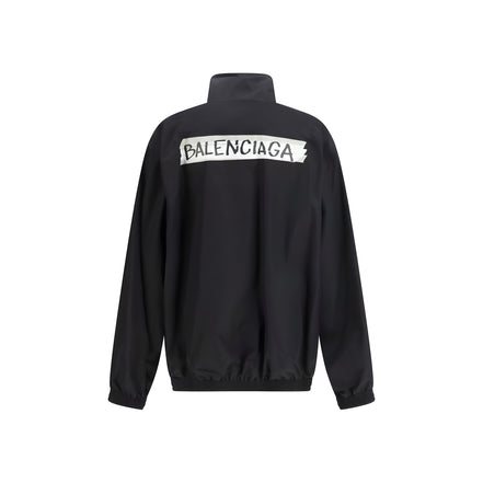 Balenciaga Black Cotton Shell Jacket