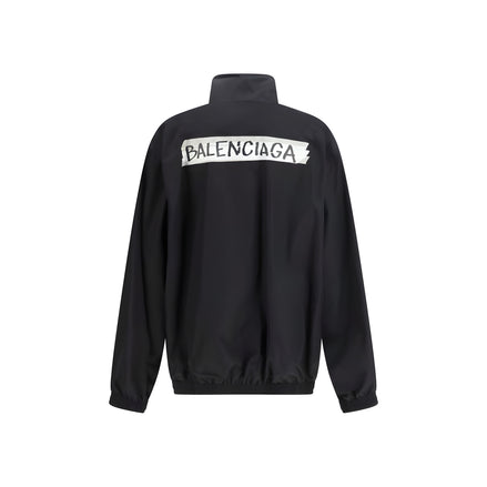 Jachetă Balenciaga neagră din bumbac Shell