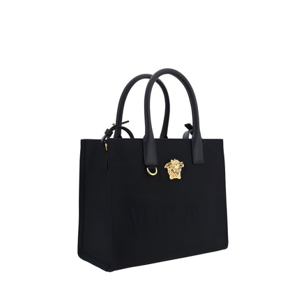Versace Black Cotton Shoulder Bag