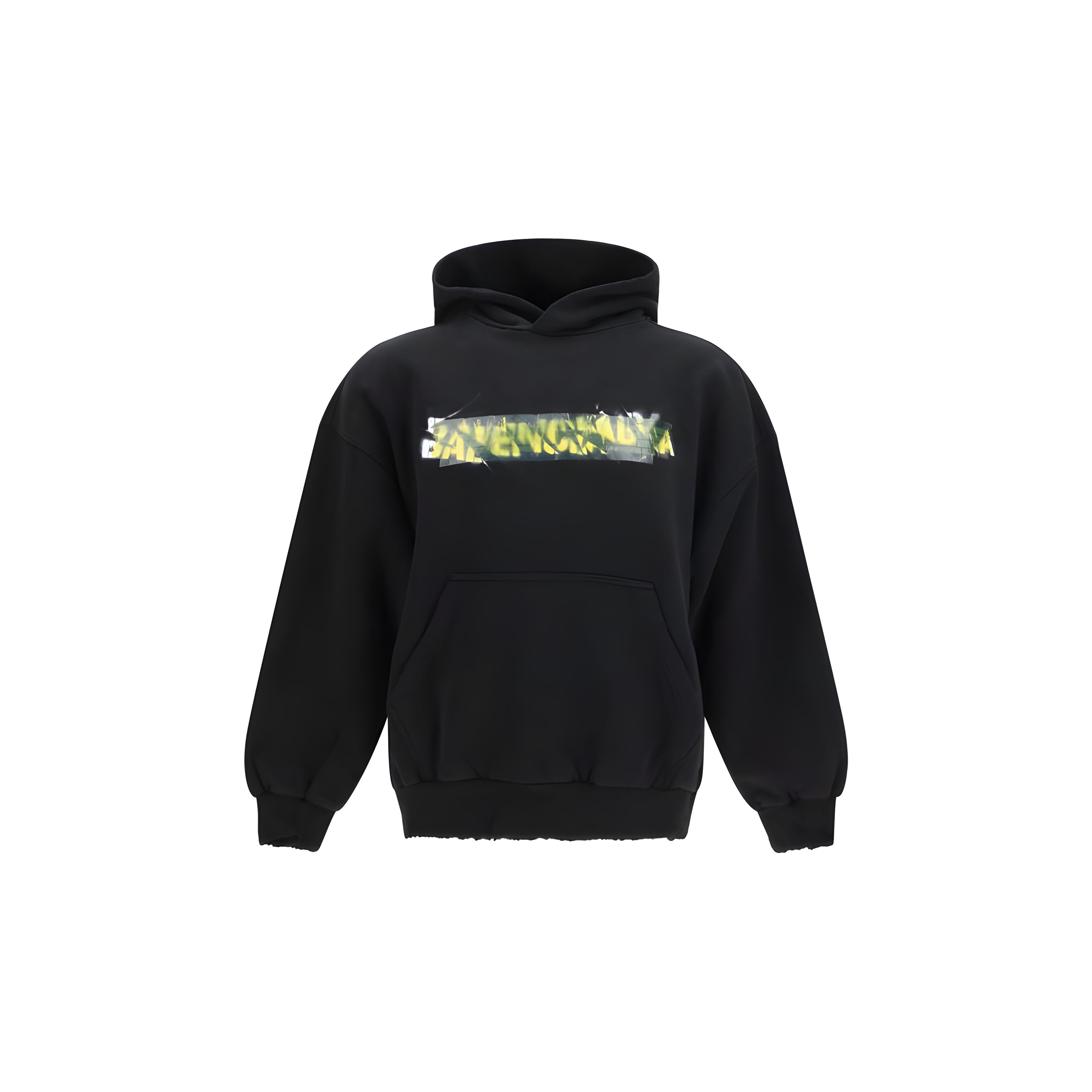 Hanorac Balenciaga negru din bumbac