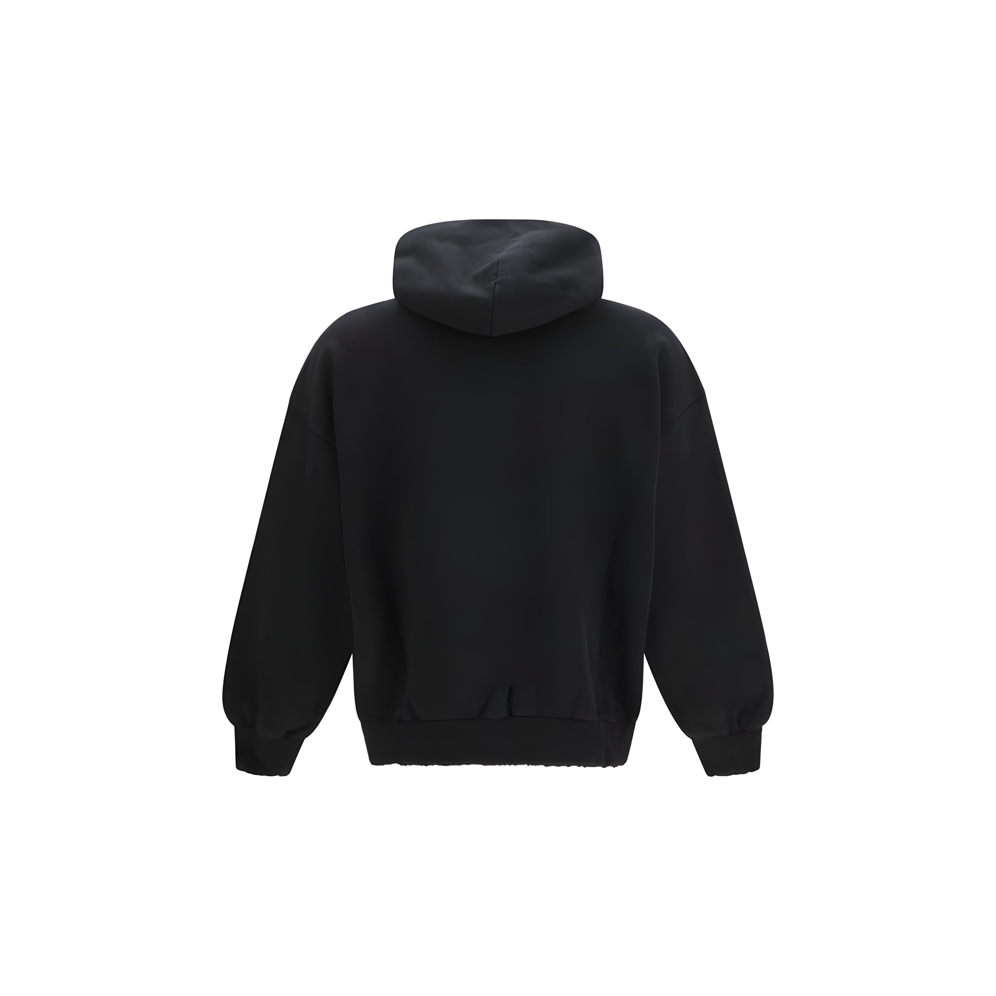 Hanorac Balenciaga negru din bumbac