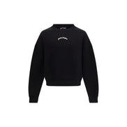 Palm Angels Black Cotton Sweatshirt