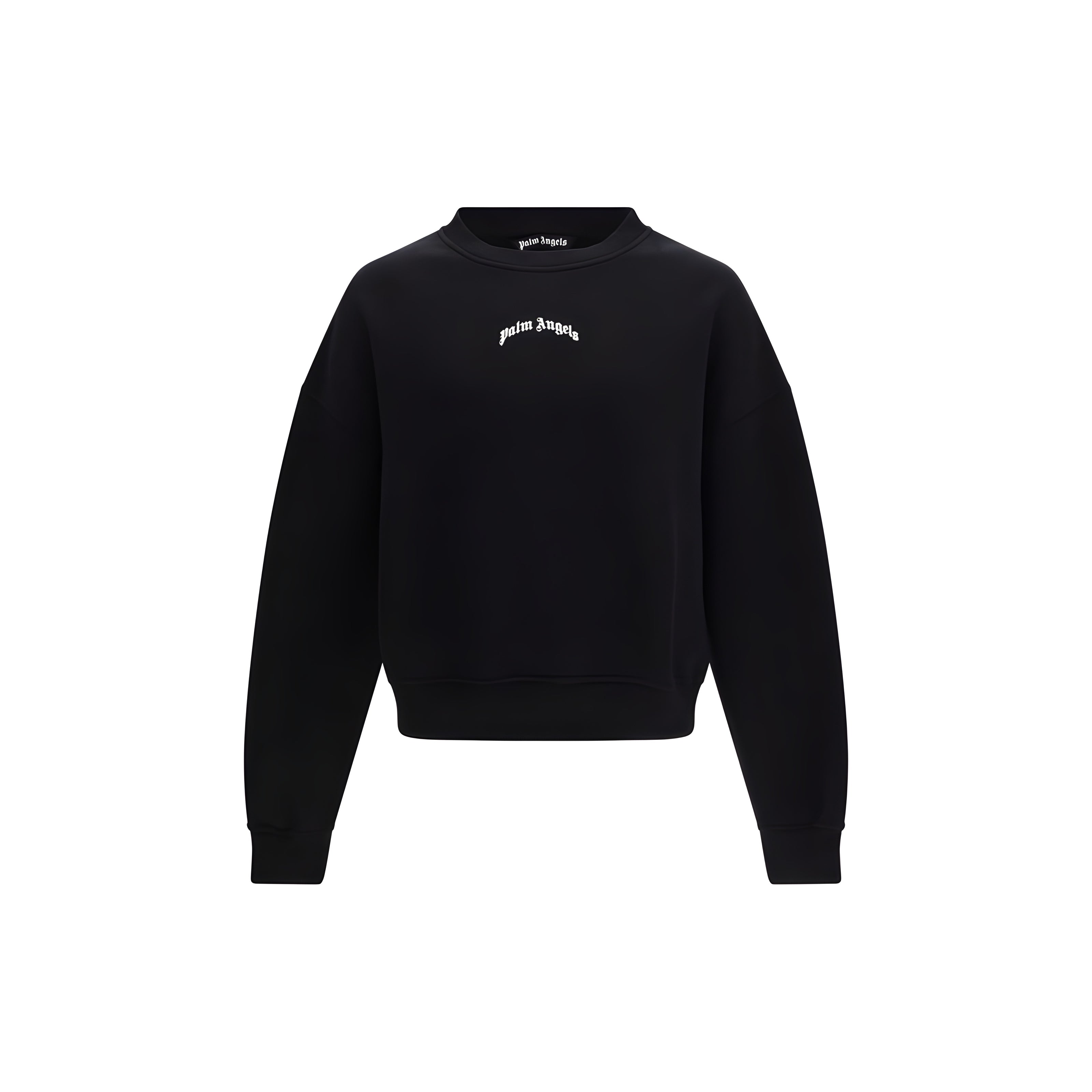 Palm Angels Black Cotton Sweatshirt