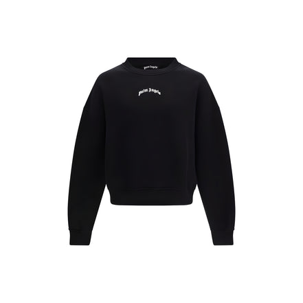 Palm Angels Black Cotton Sweatshirt