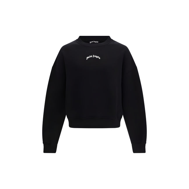Palm Angels Black Cotton Sweatshirt