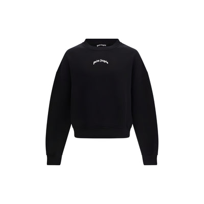 Palm Angels Black Cotton Sweatshirt