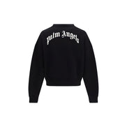 Palm Angels Black Cotton Sweatshirt