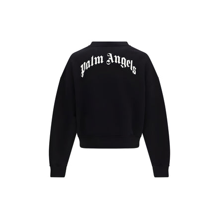 Palm Angels Black Cotton Sweatshirt