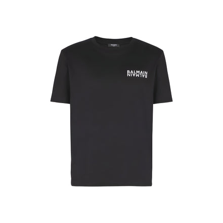 Tricou Balmain negru din bumbac