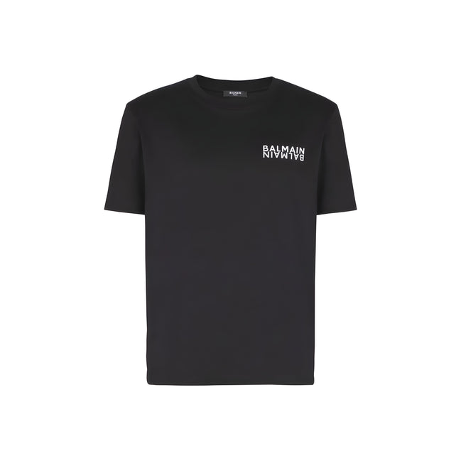 Tricou Balmain negru din bumbac