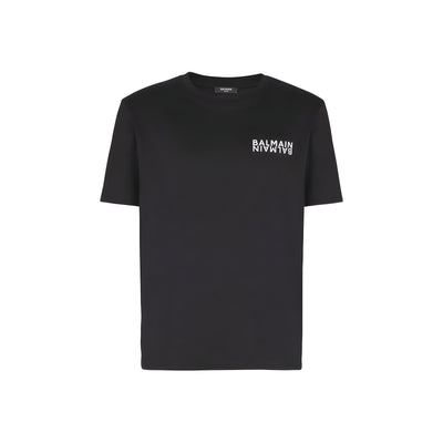 Tricou Balmain negru din bumbac