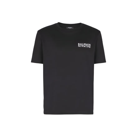 Tricou Balmain negru din bumbac