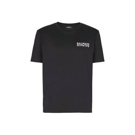Balmain Black Cotton T-Shirt