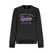 Hanorac negru din bumbac Tommy Hilfiger