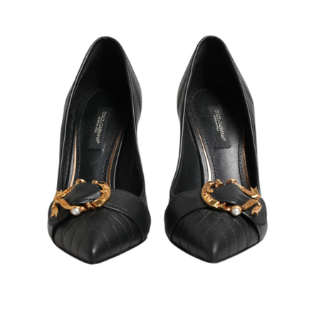 Dolce & Gabbana Black Devotion Leather Pumps
